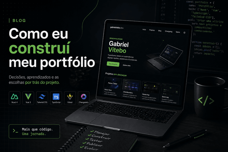 Como eu construí meu portfólio