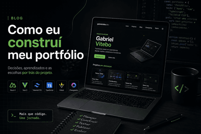 Como eu construí meu portfólio